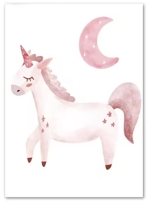 toile licorne fille