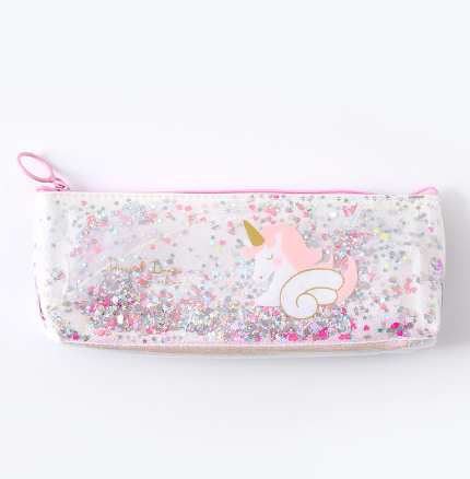 trousse licorne avec paillettes