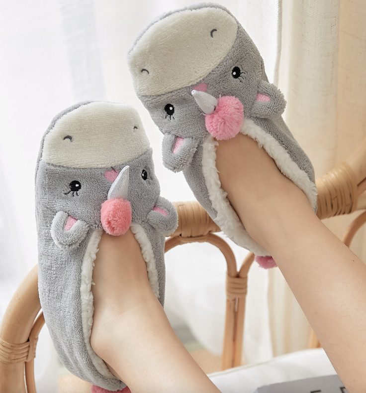 pantoufle chat licorne