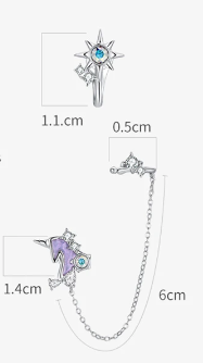 Boucles d'Oreilles Licorne Clip