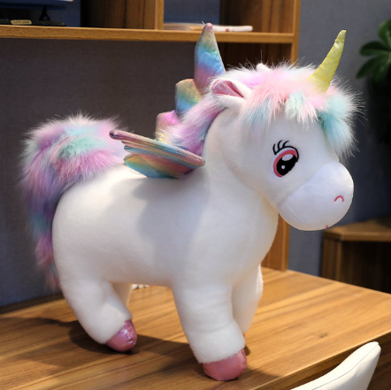 Peluche licorne arc best sale en ciel