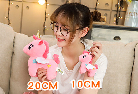Nounours Licorne Rose