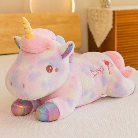 peluche licorne qui mesure 80cm
