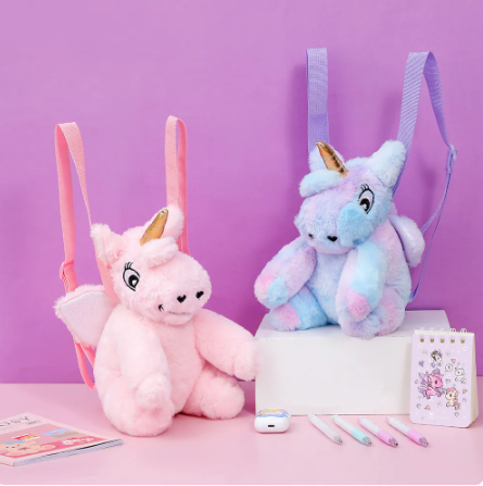 sac peluche licorne
