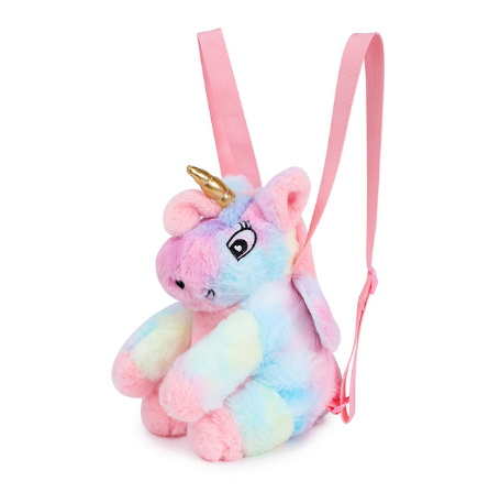 petite peluche licorne en sac a dos