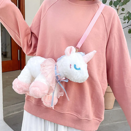 Peluche Licorne Sac à bandoulière