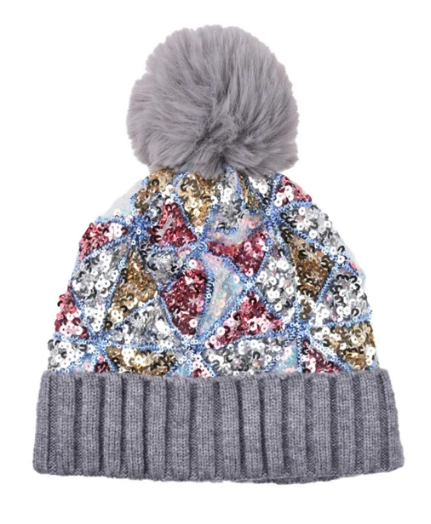 bonnet sequin licorne adulte