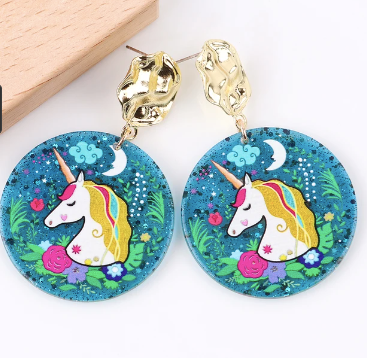 Boucles d'Oreilles Licorne Perdue