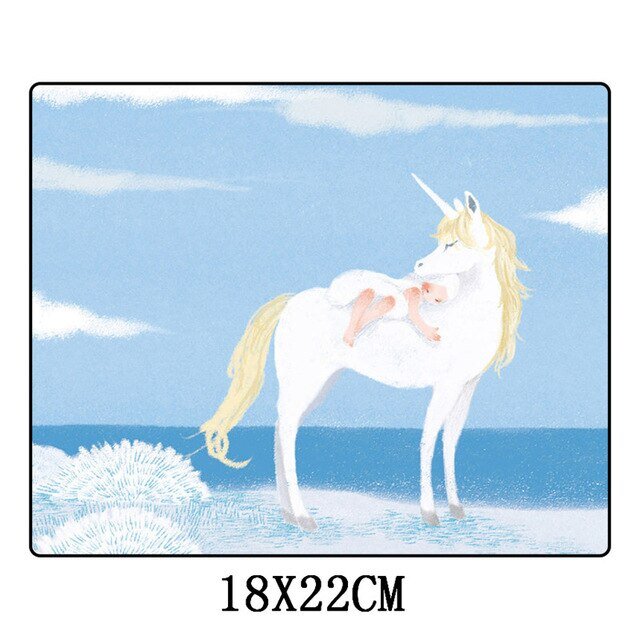 Tapis de Souris Licorne "Ciel"