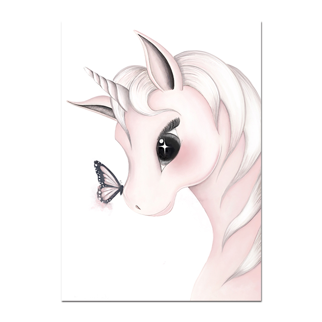 Toile Licorne Mignonne