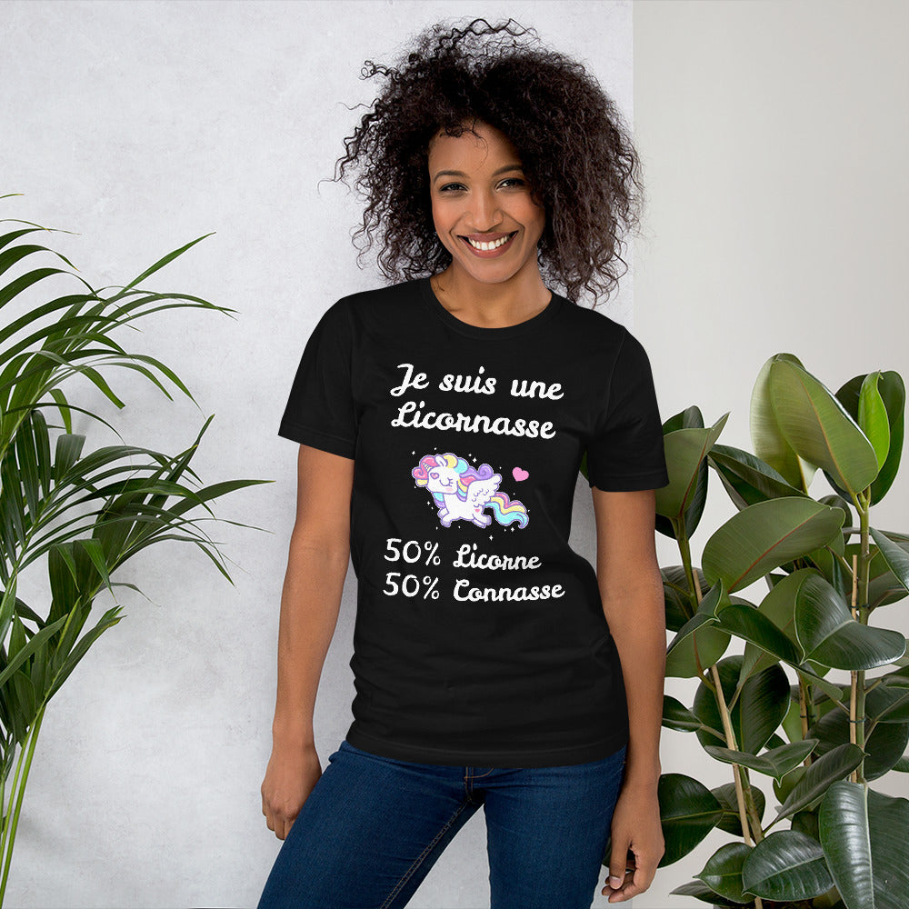 T-shirt 50% Licorne 50% Connasse - monde-licorne