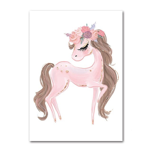 Toile Licorne Élégante