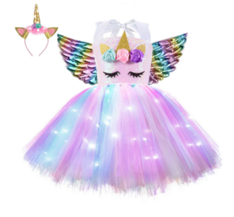 robe avec lumiere licorne