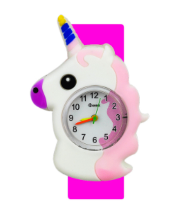 montre licorne avec aiguilles