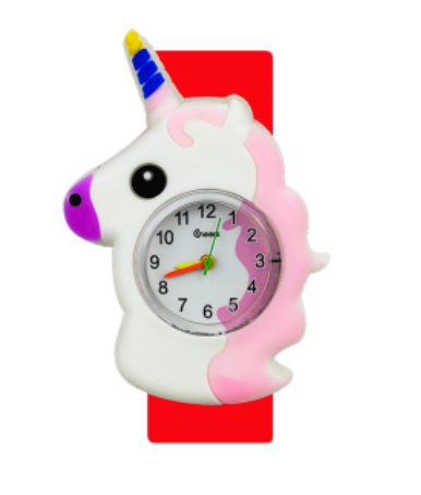 montre licorne enfant avec aiguilles