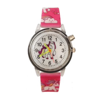 montre licorne lumineuse