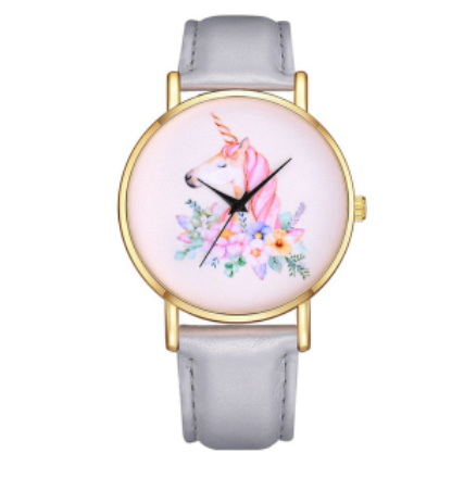 montre licorne couleur clair