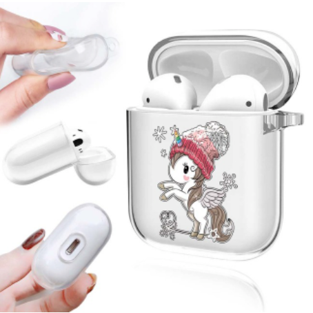 etui coque ecouteur sans fil licorne