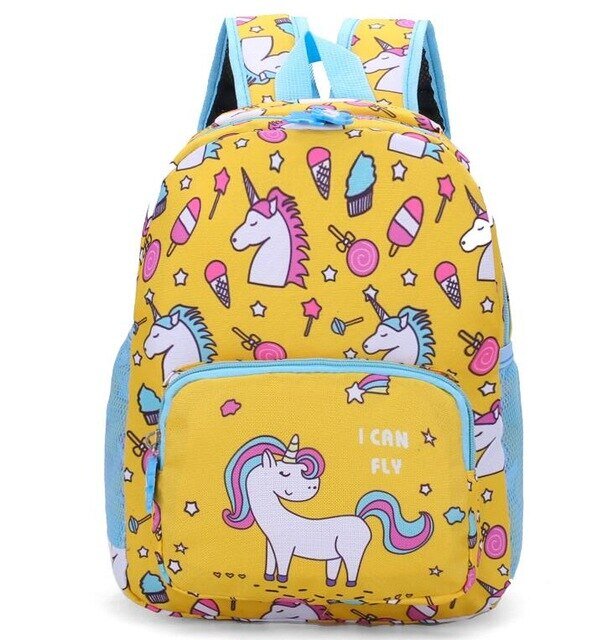 Cartable jaune Licorne Scolaire