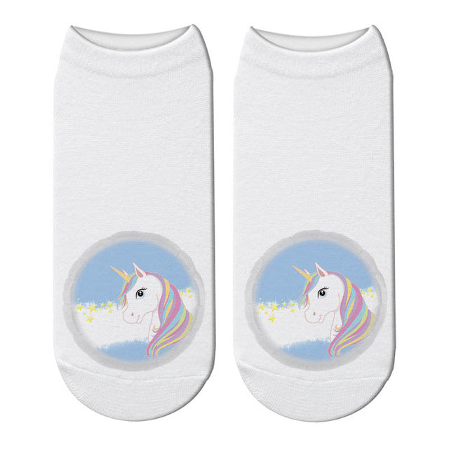 Chaussette Motif Licorne
