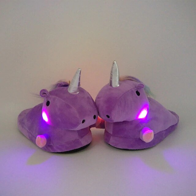 Chausson Licorne Lumineux Femme