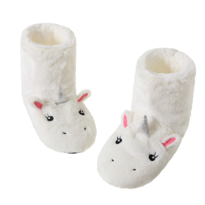 chaussons montants avec tete de licorne