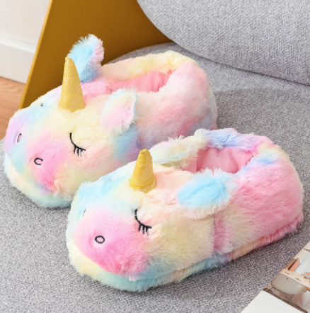 gros pantoufles licorne