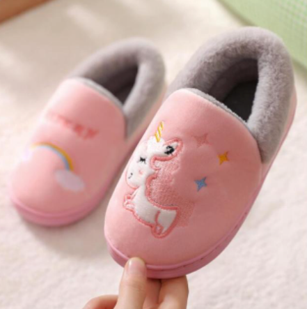 chaussons enfants licorne chaud