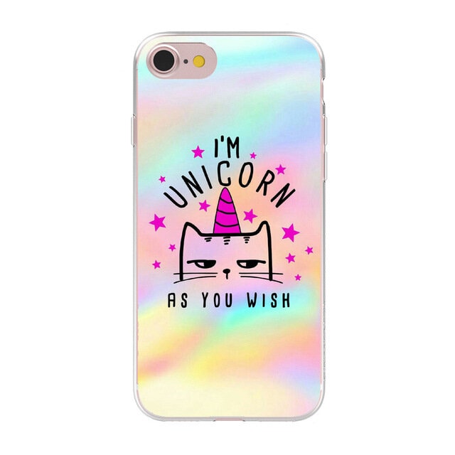 coque chat licorne pour iphone