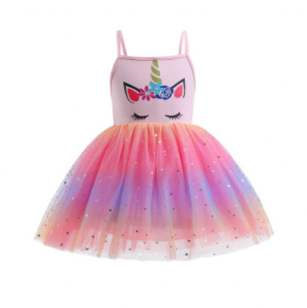 robe fille licorne deguisement paillette