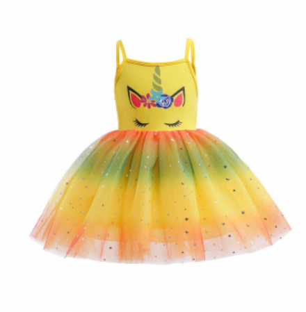 Déguisement Licorne Jaune