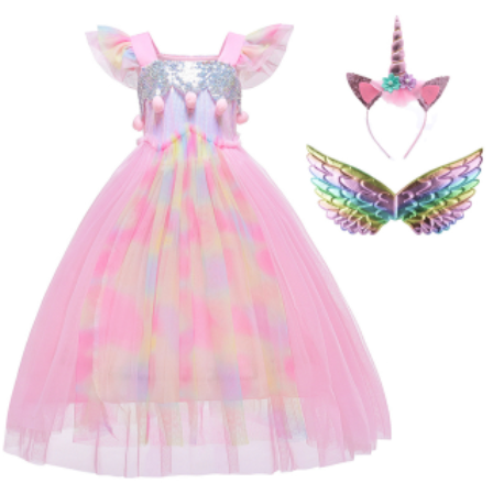 robe licorne rose deguisement