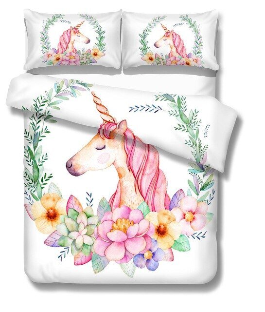 housse de couette licorne pour femme taille 90x190