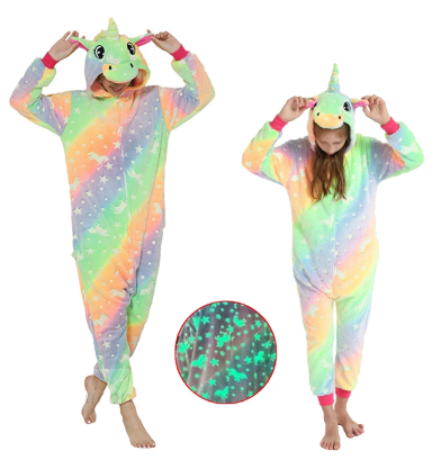combinaison phosphorescente licorne
