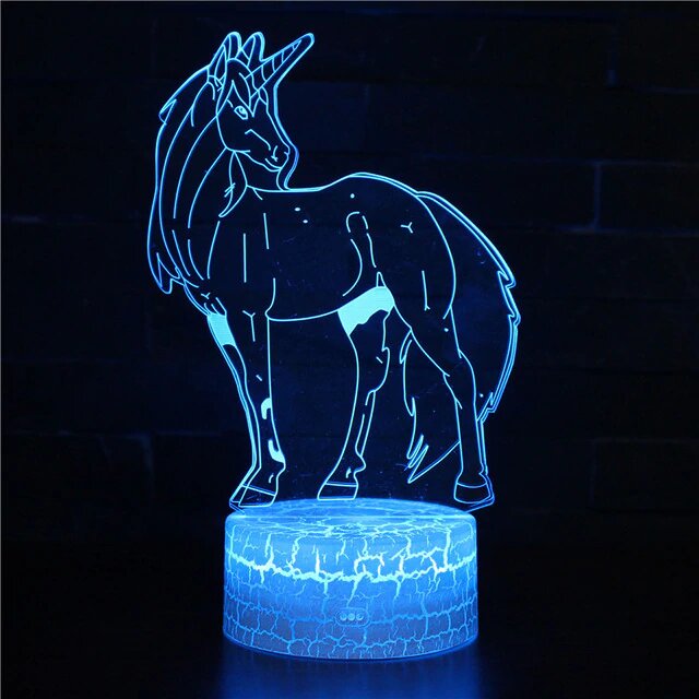 lampe lumineuse licorne