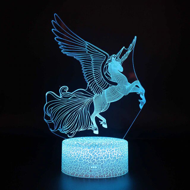 une Licorne Majestueuse en lampe