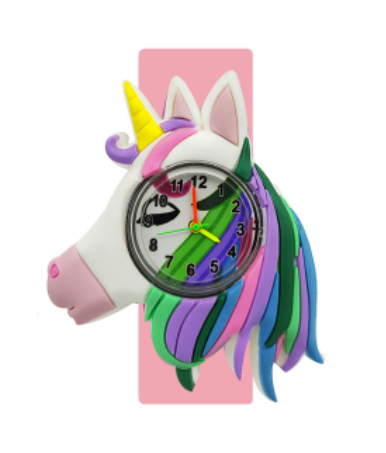 montre licorne couleur douce