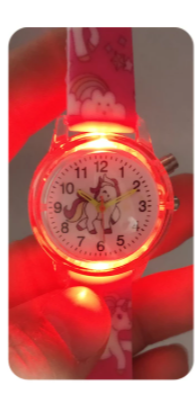 montre lumineuse licorne