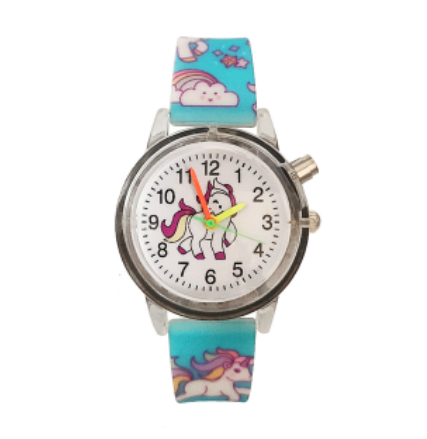 montre licorne plastique