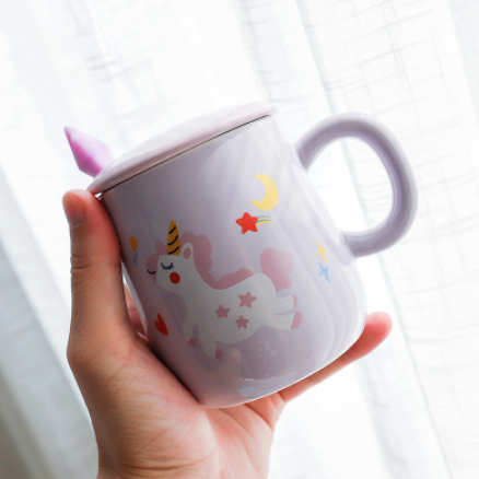 tasse licorne violette