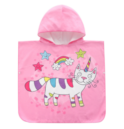 peignoir licorne en chat