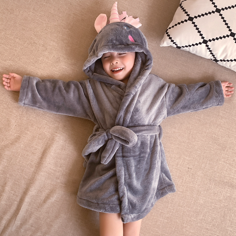 peignoir licorne 2 ans