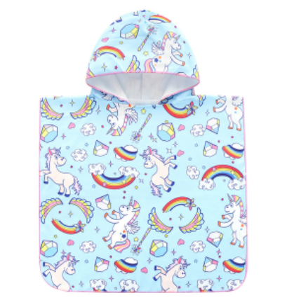 serviette poncho licorne