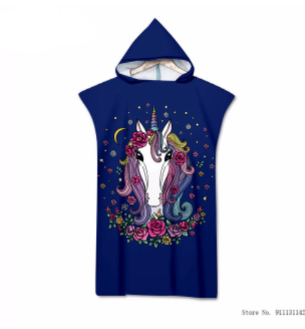 poncho licorne punk rock rebelle