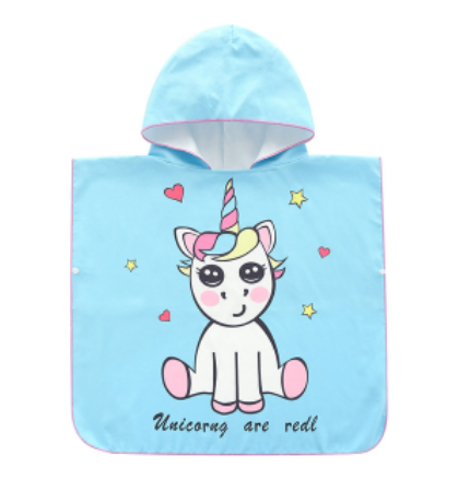 grand poncho licorne
