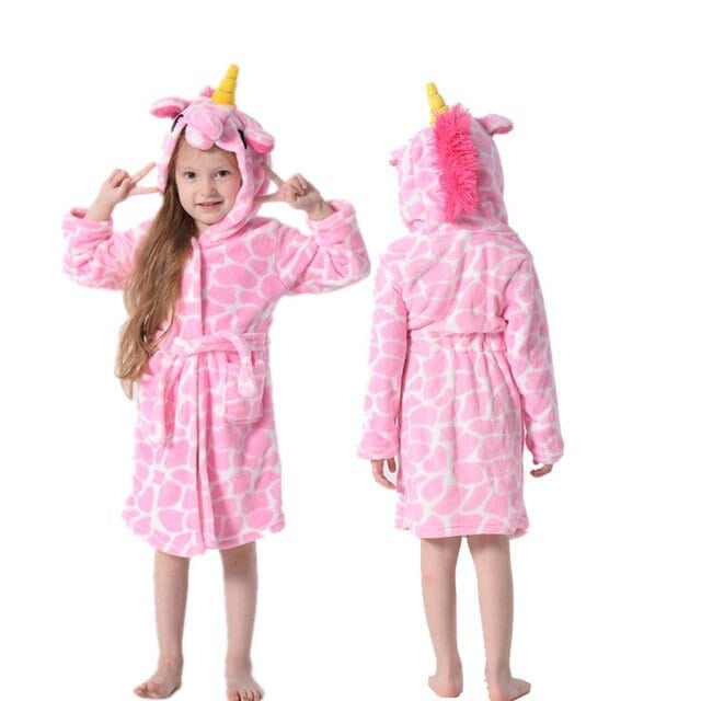 Peignoir Licorne taille bebe