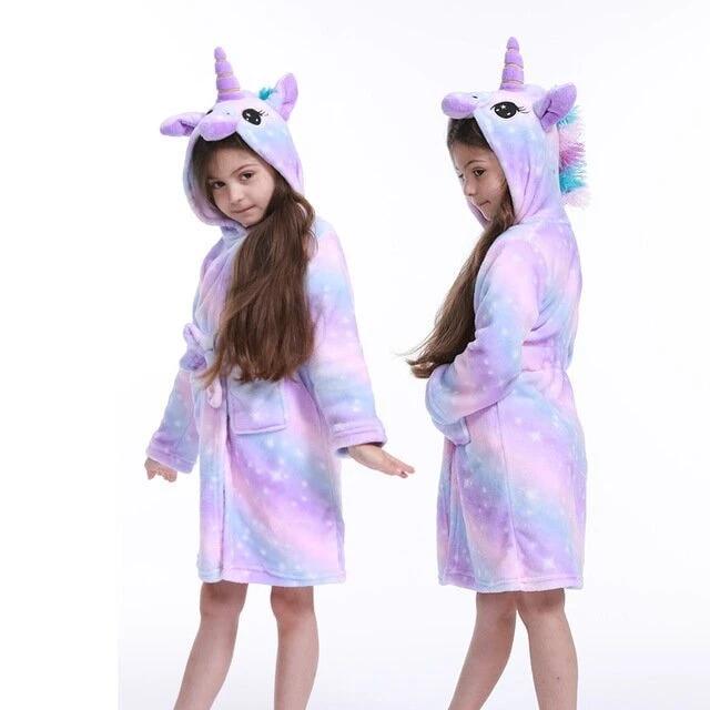 Peignoir Licorne pour Fille