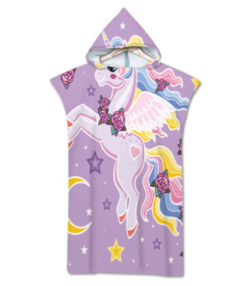 peignoir licorne sans manches