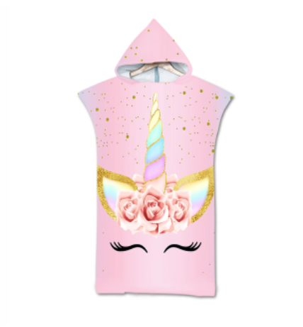 poncho licorne fille chic