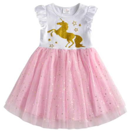robe licorne or